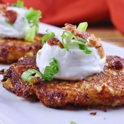 Crispy Cheesy Potato Cakes