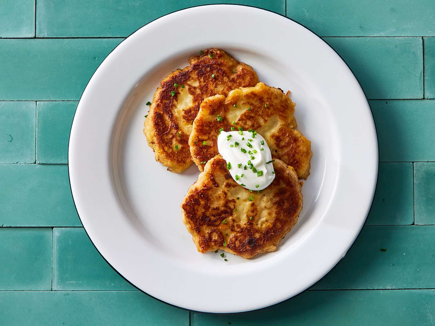 Crispy Cheesy Potato Pancakes
