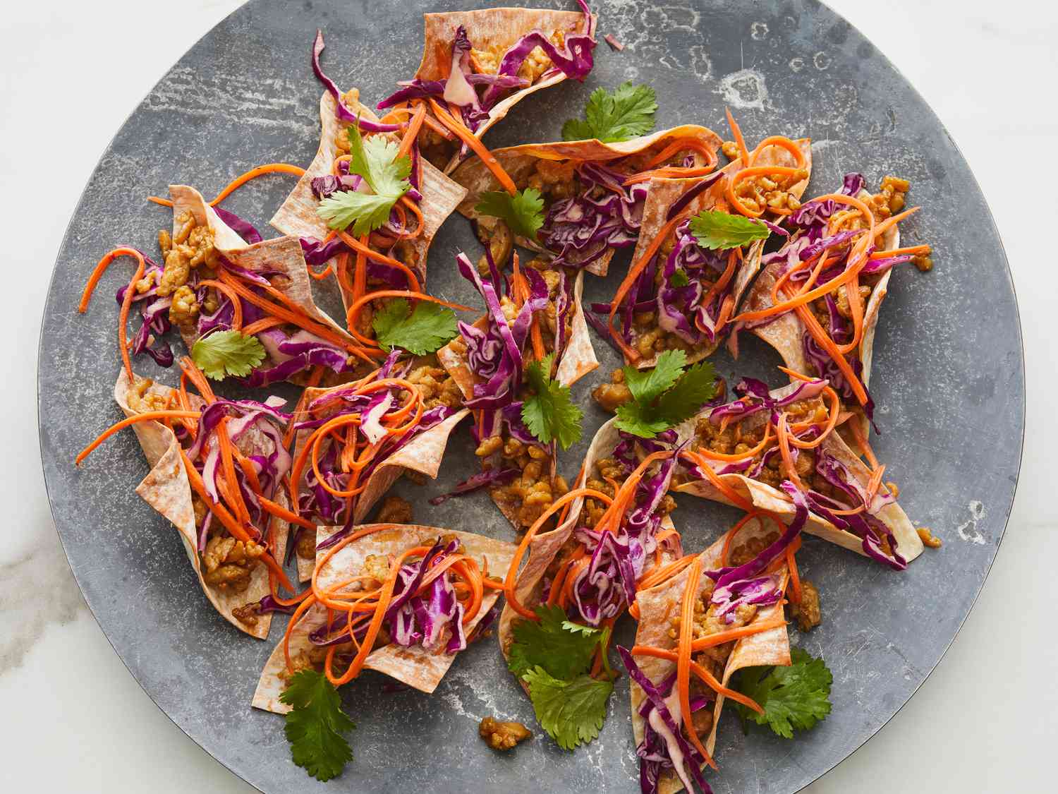 Crispy Chicken Wonton Tacos