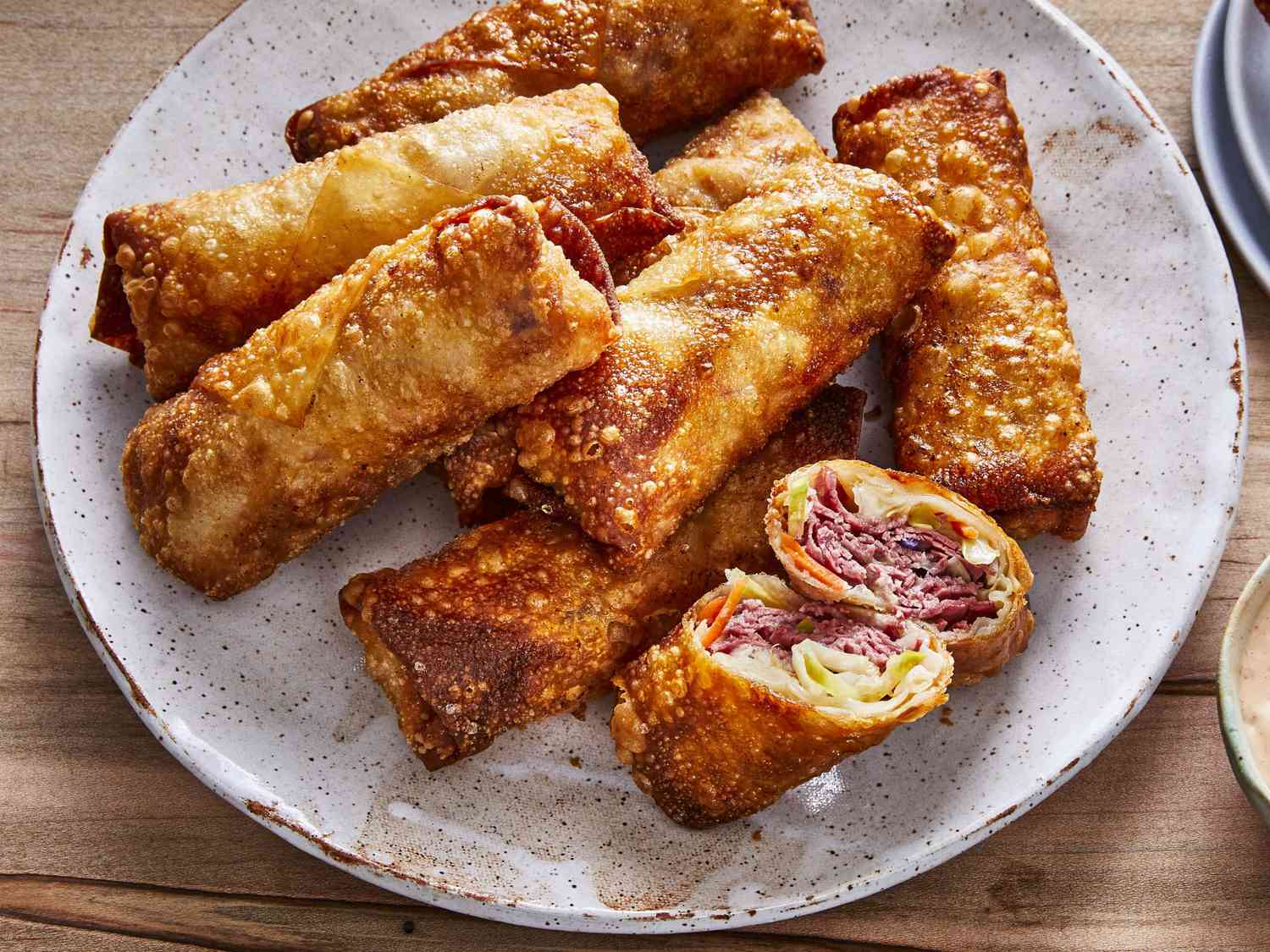 Crispy Corned Beef Egg Rolls