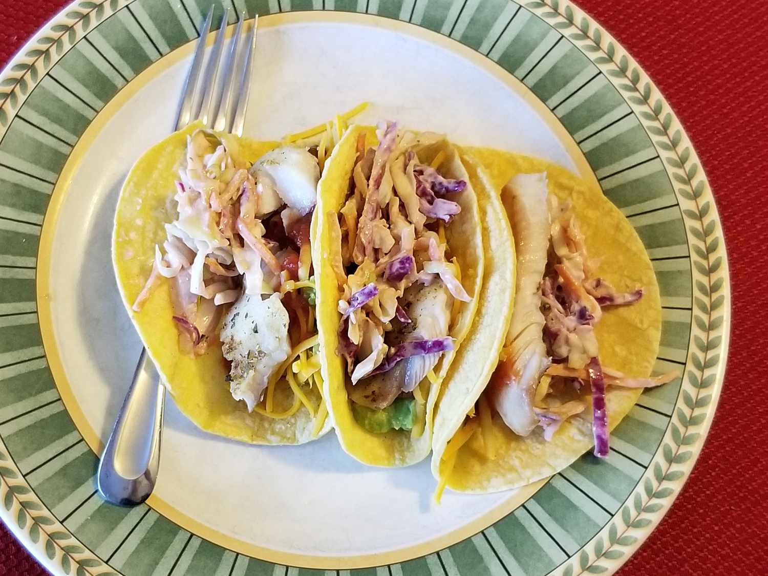 Crispy Fish Tacos with Chipotle Slaw