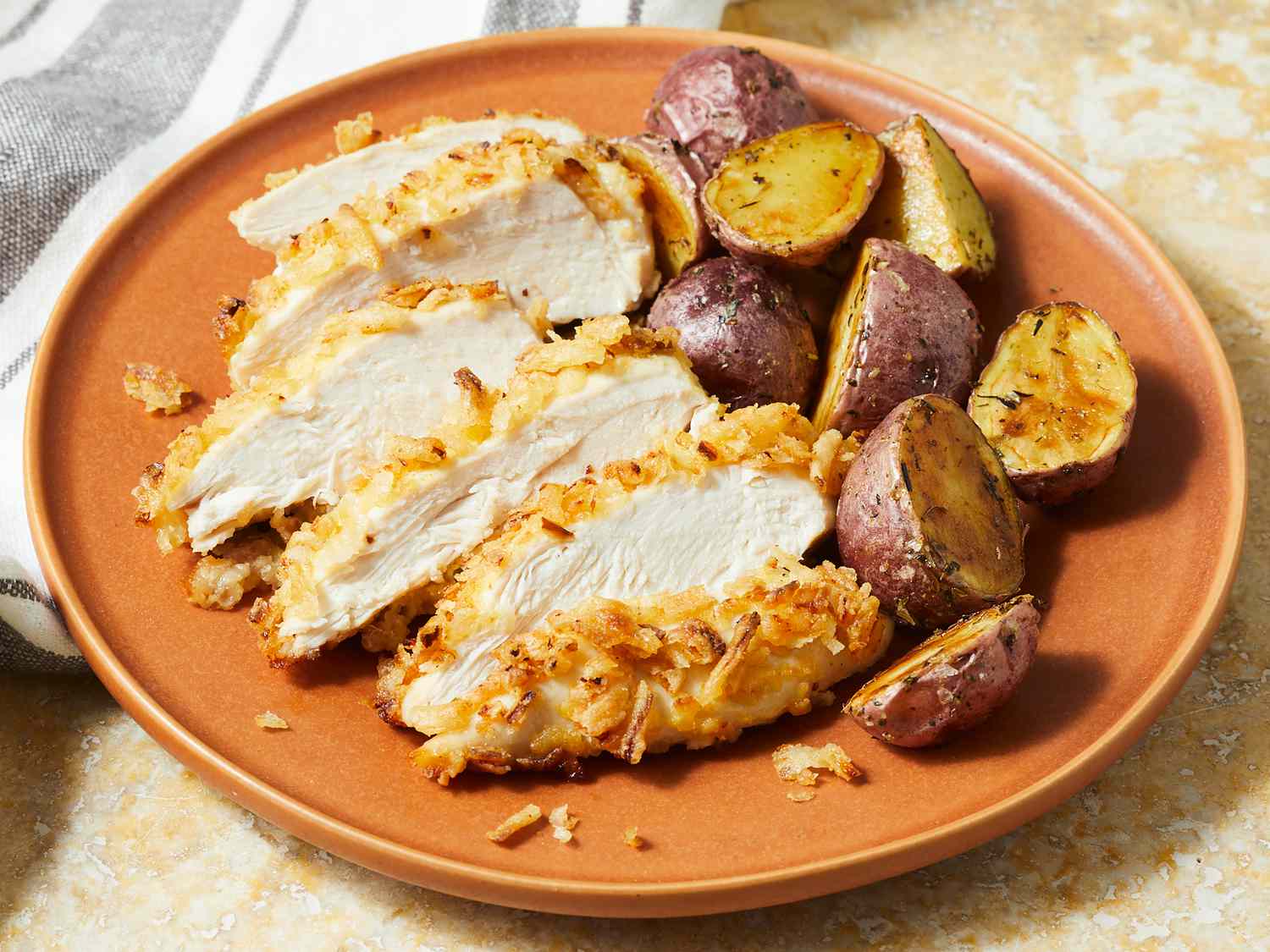 Crispy French Onion Chicken Bake
