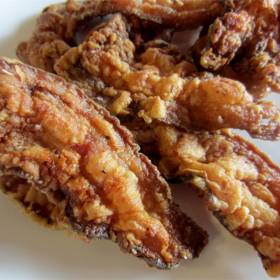 Crispy Fried Bacon with Flour