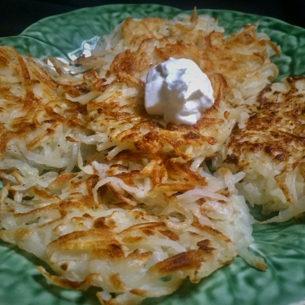 Crispy Golden Potato Pancakes with Onion Flavor