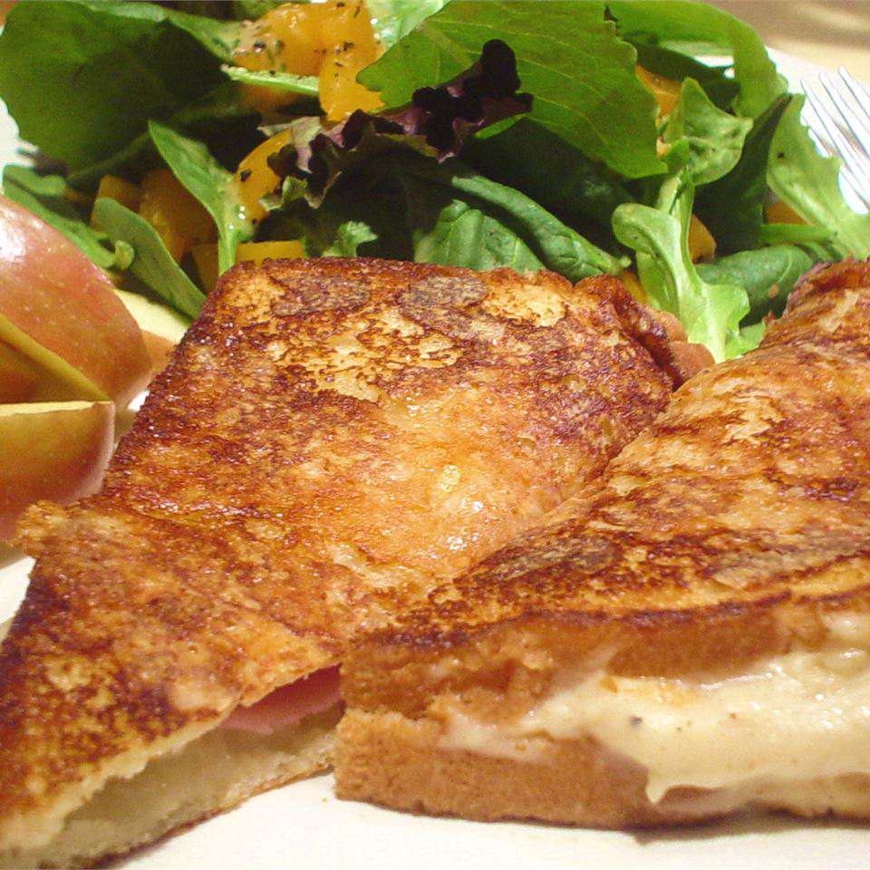 Crispy Ham and Cheese Sandwich