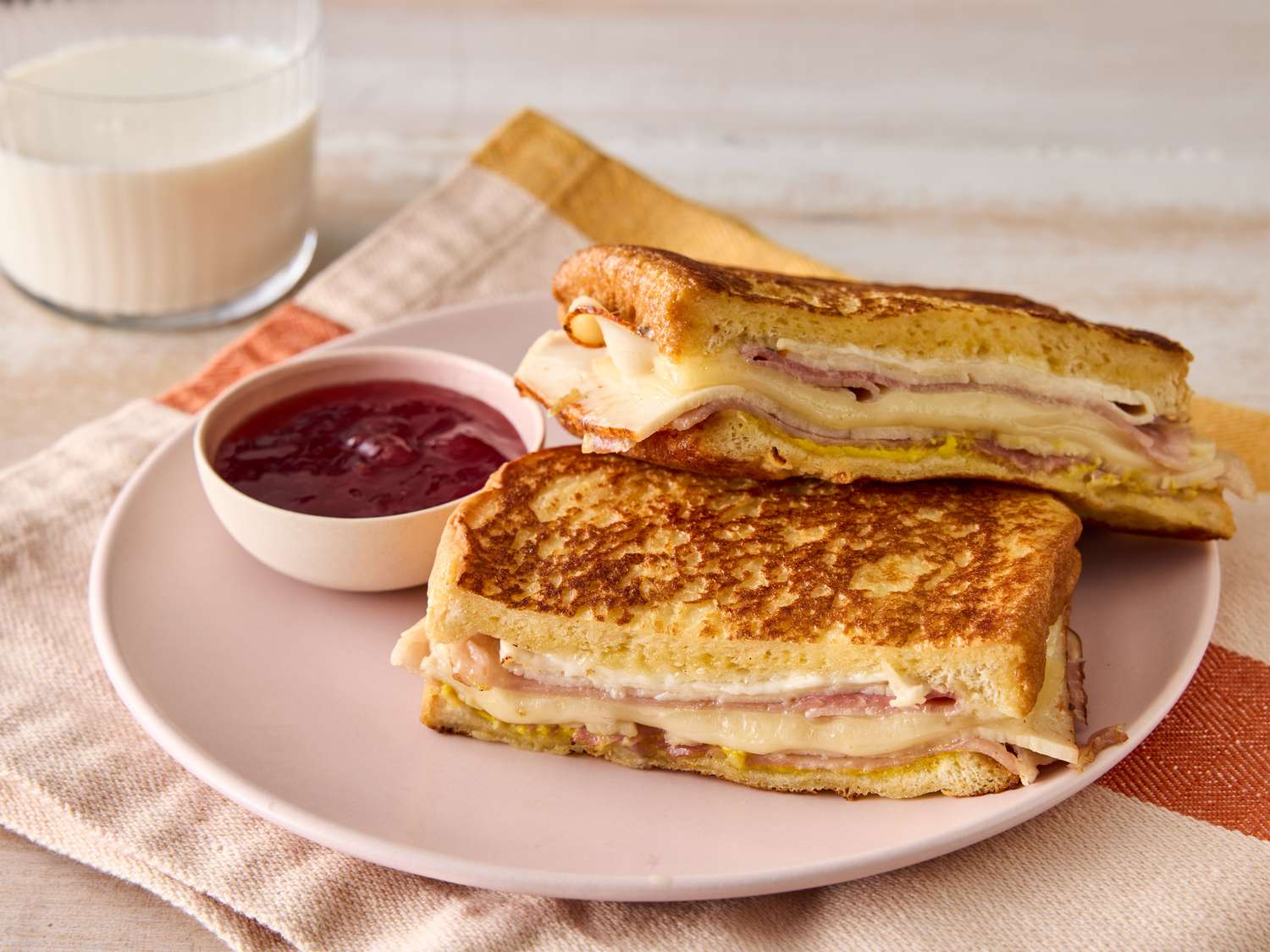 Crispy Ham and Turkey Sandwich