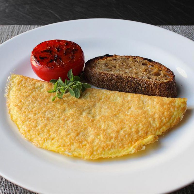 Crispy Parmesan Omelet