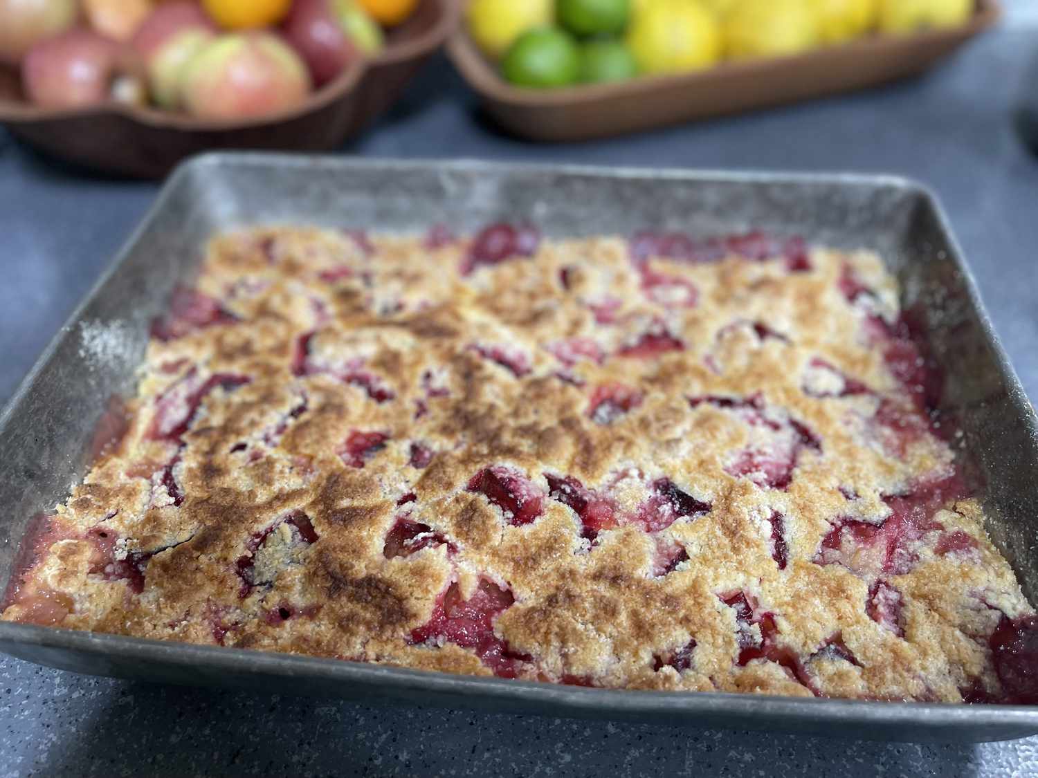 Crispy Plum Dessert