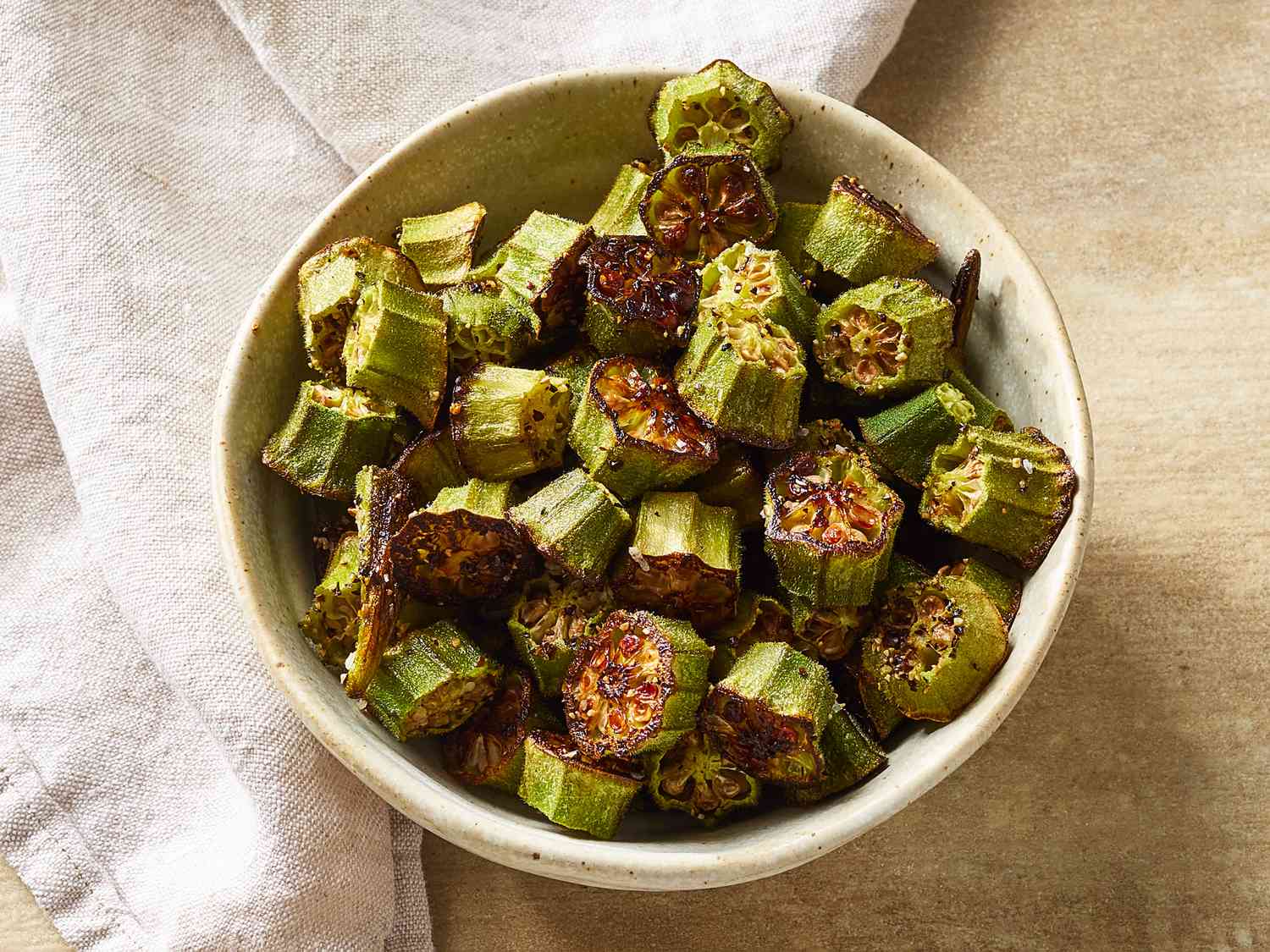 Crispy Roasted Okra