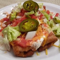 Crispy Shredded Beef Chimichangas