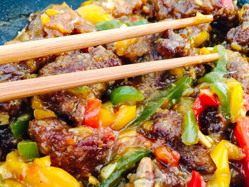 Crispy Spicy Beef with Veggies