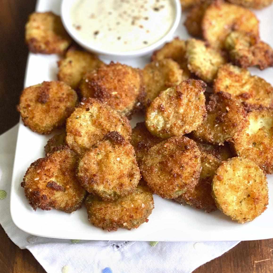 Crispy Spicy Fried Pickles