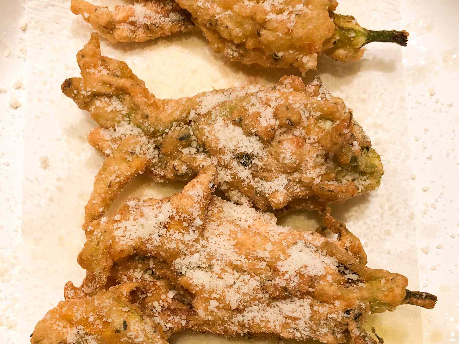 Crispy Zucchini and Pumpkin Blossoms