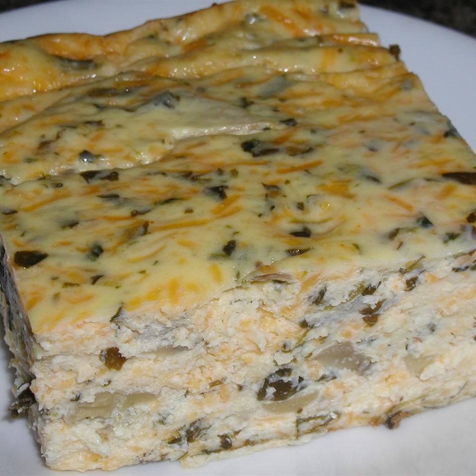 Crustless Spinach and Mushroom Quiche