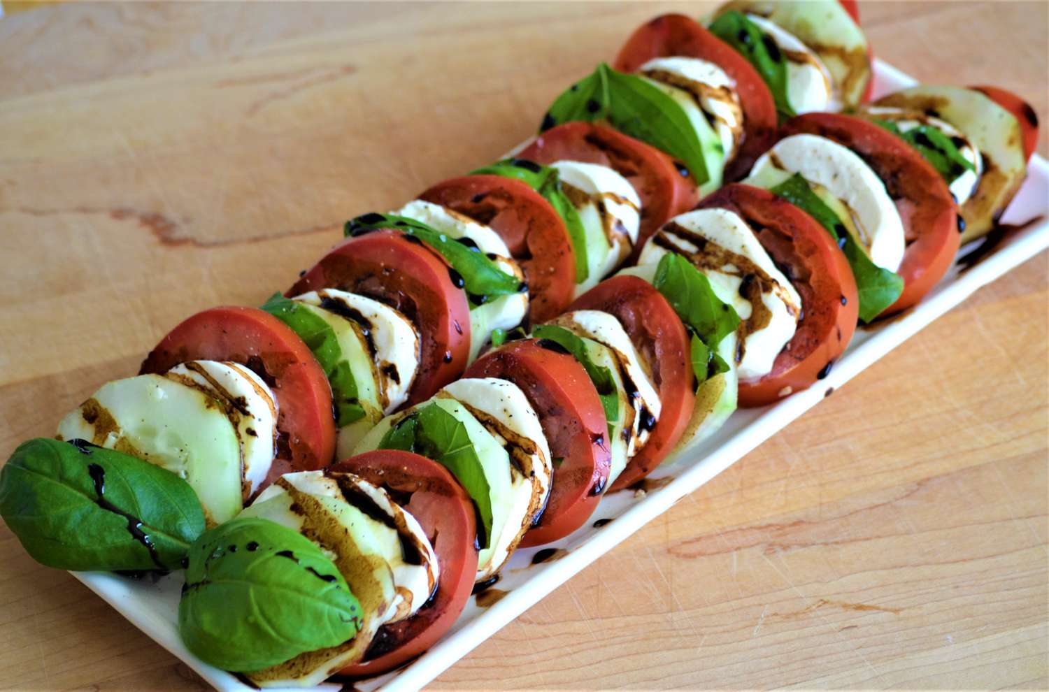 Cucumber Caprese Salad Twist