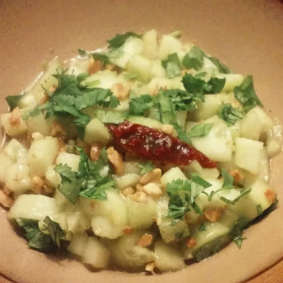Cucumber Cilantro Peanut Salad
