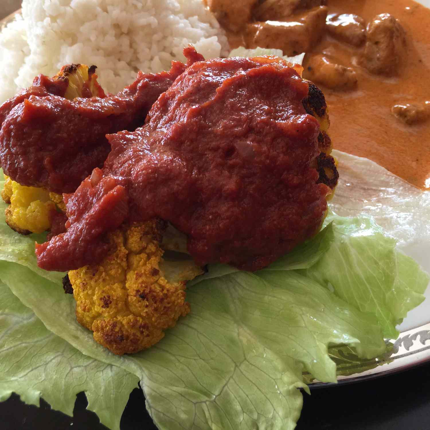 Curried Baked Cauliflower