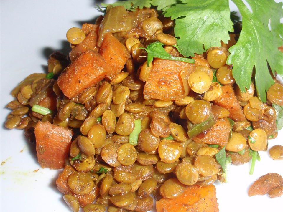 Curried Caribbean Lentils
