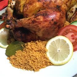Curried Roasted Chicken with Couscous