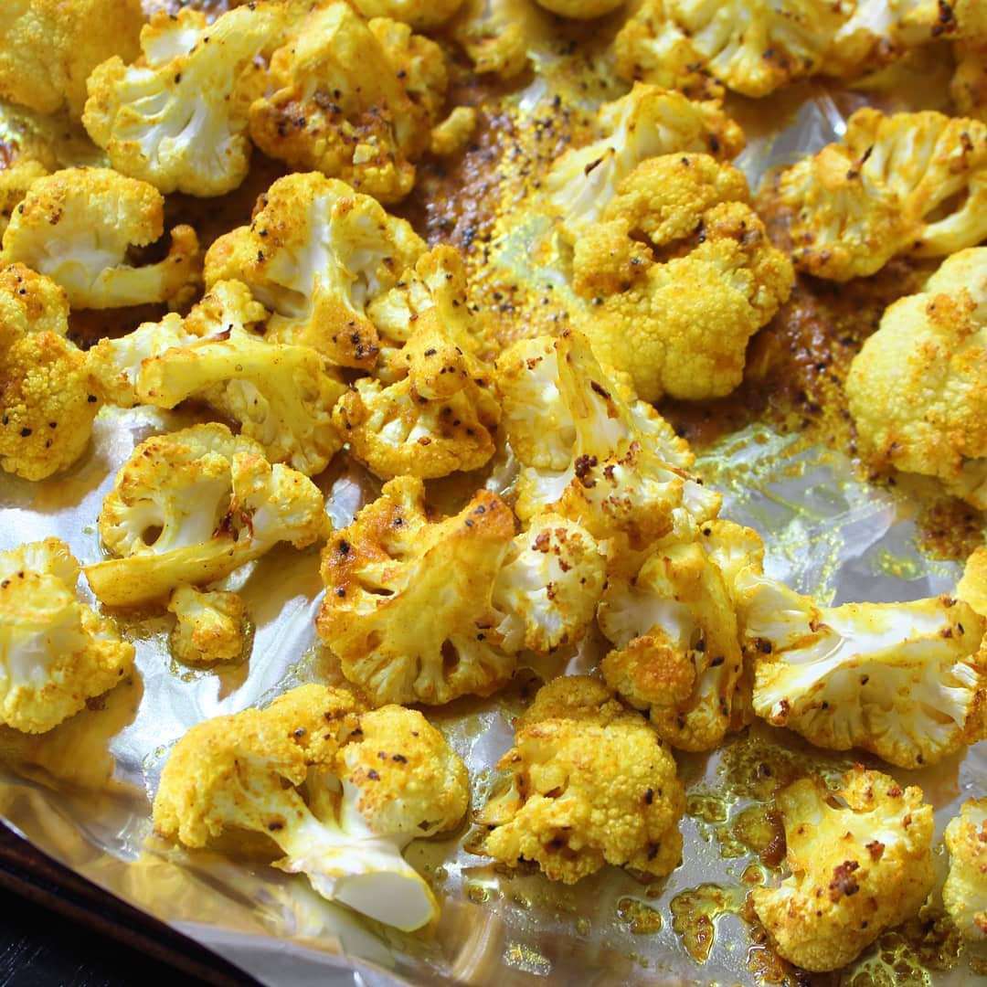 Curry Roasted Cauliflower