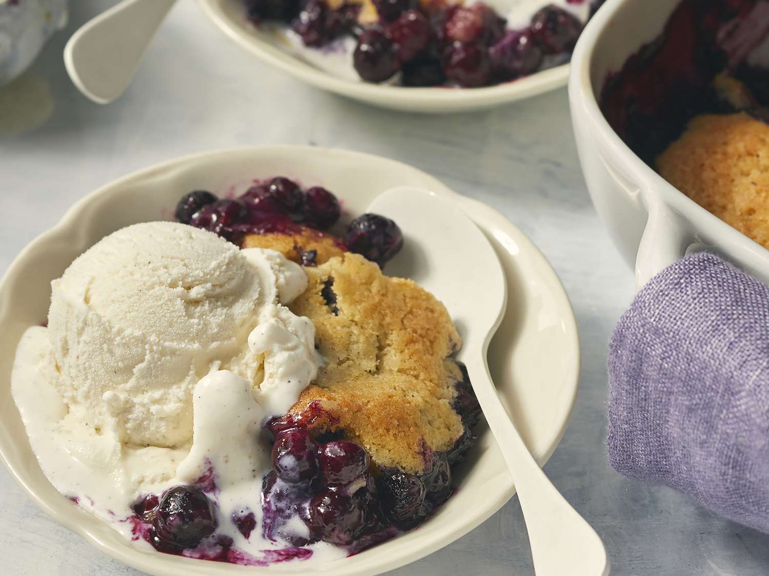 Delicious Blueberry Cobbler with Orange Zest