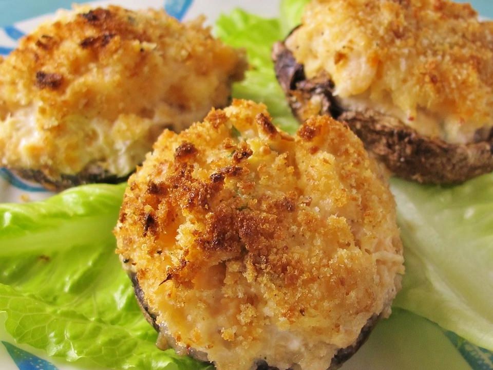 Delicious Seafood-Stuffed Mushrooms