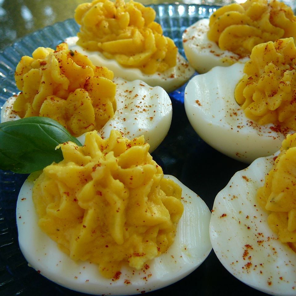 Deviled Eggs with Potato Salad Filling