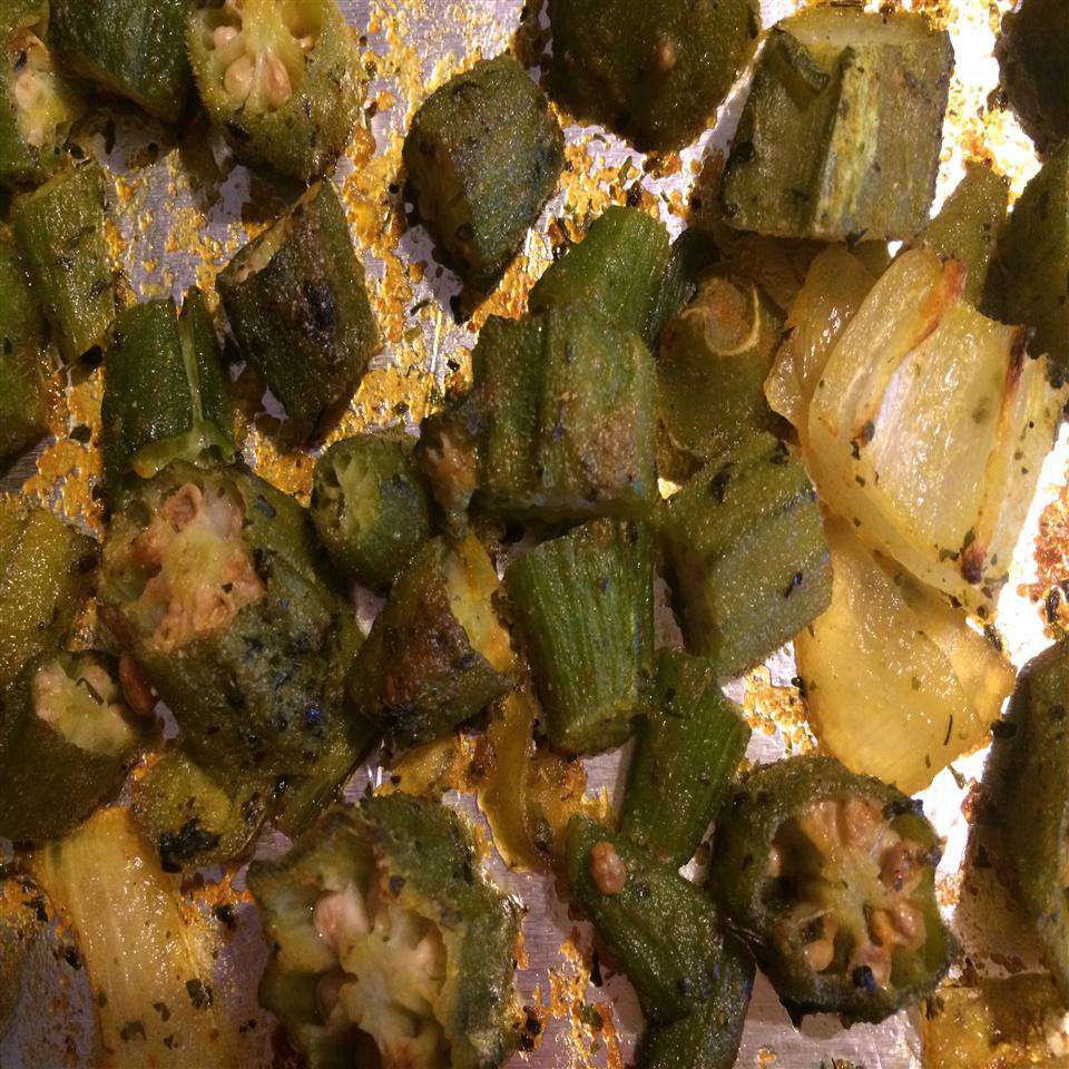 Easy Roasted Okra