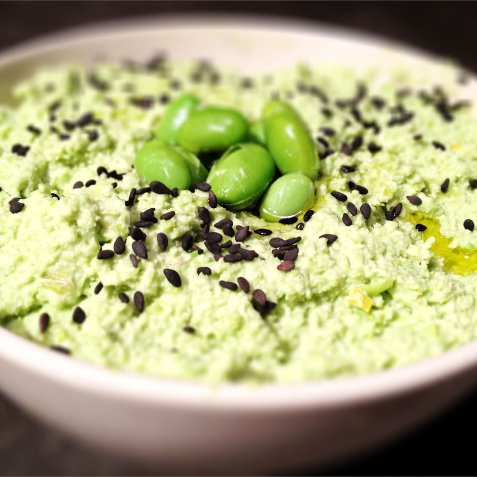 Edamame Cilantro Hummus