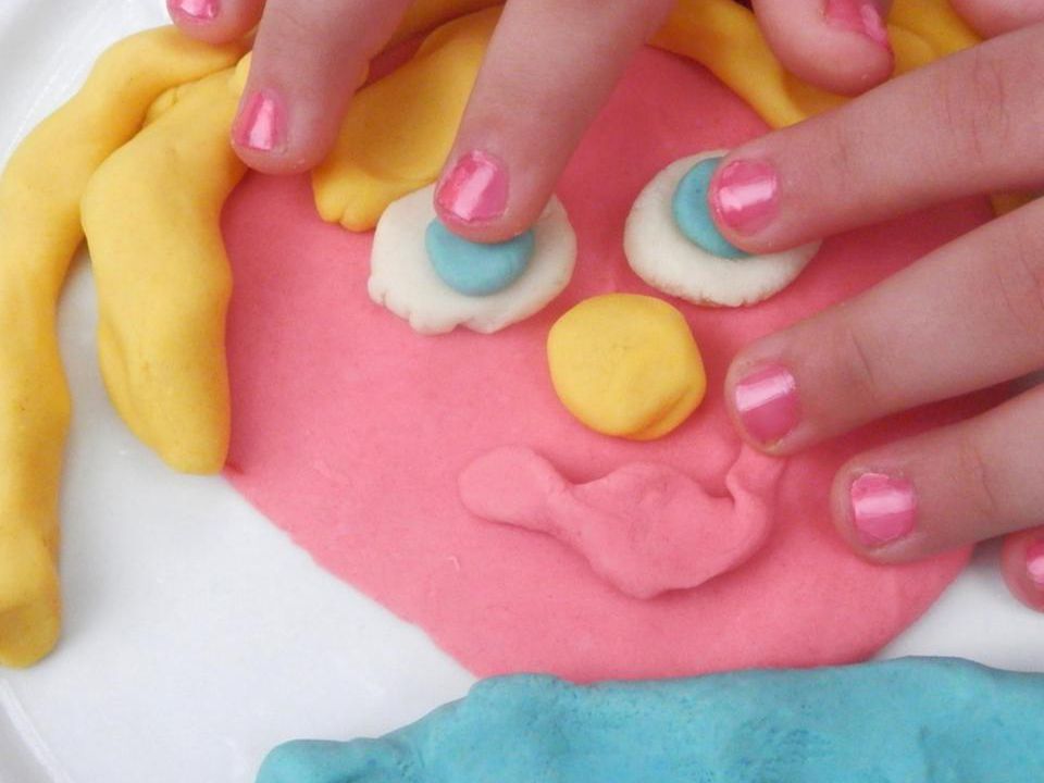 Edible Colorful Playdough