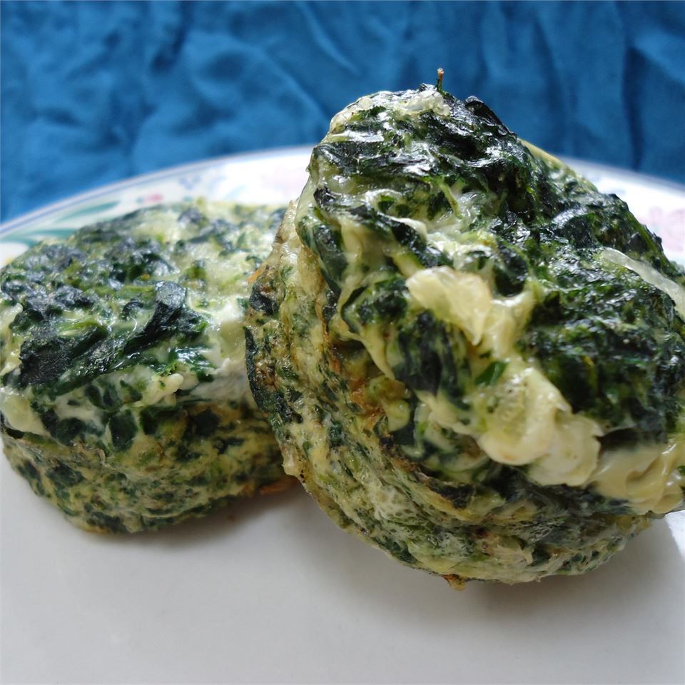Egg White Spinach Muffins