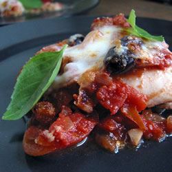 Eggplant Caponata Parmigiana