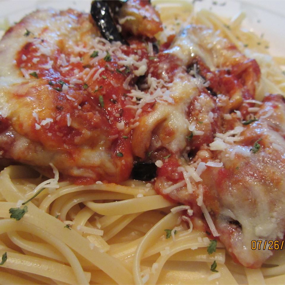Eggplant Parmesan with Homemade Sauce