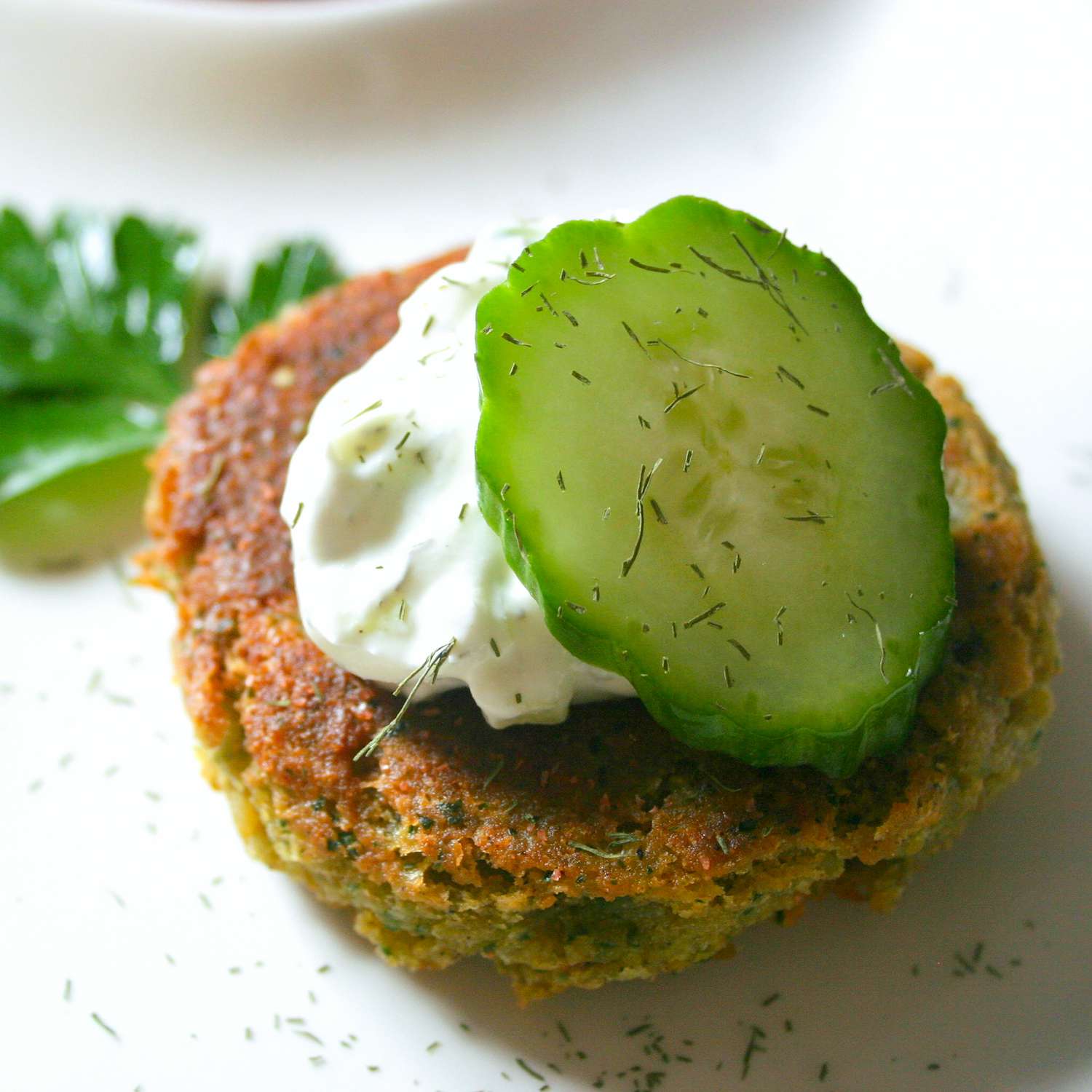 Falafel with Cucumber Sauce