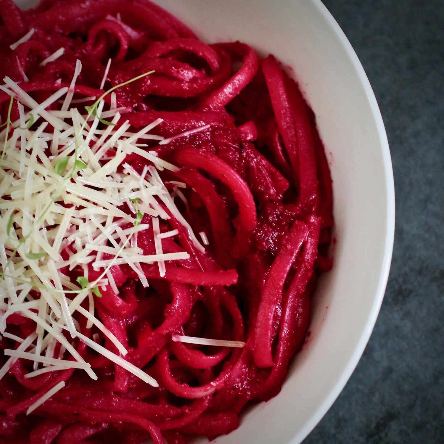 Fettuccine with Roasted Beet Sauce