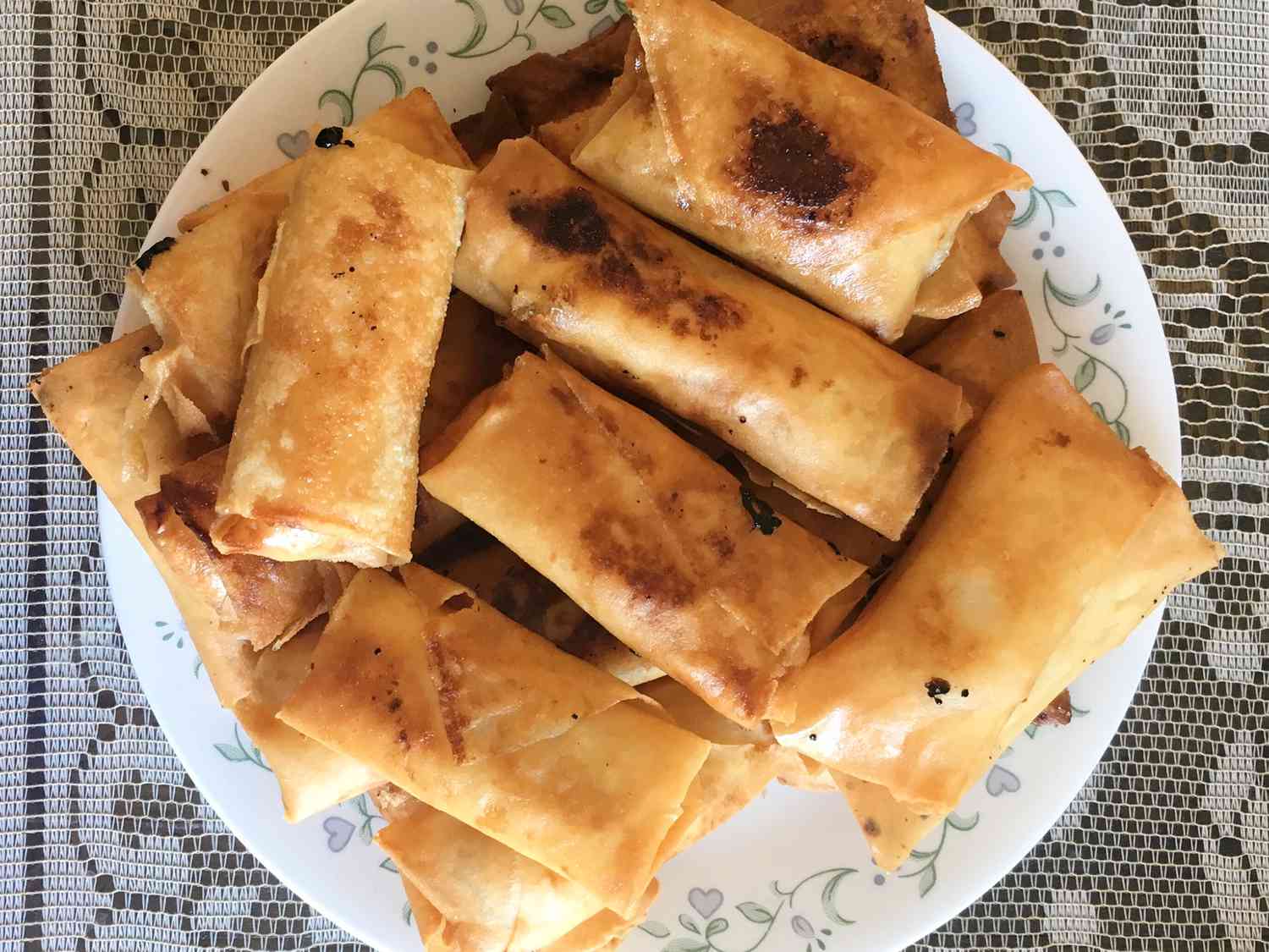 Filipino Plantain Egg Rolls
