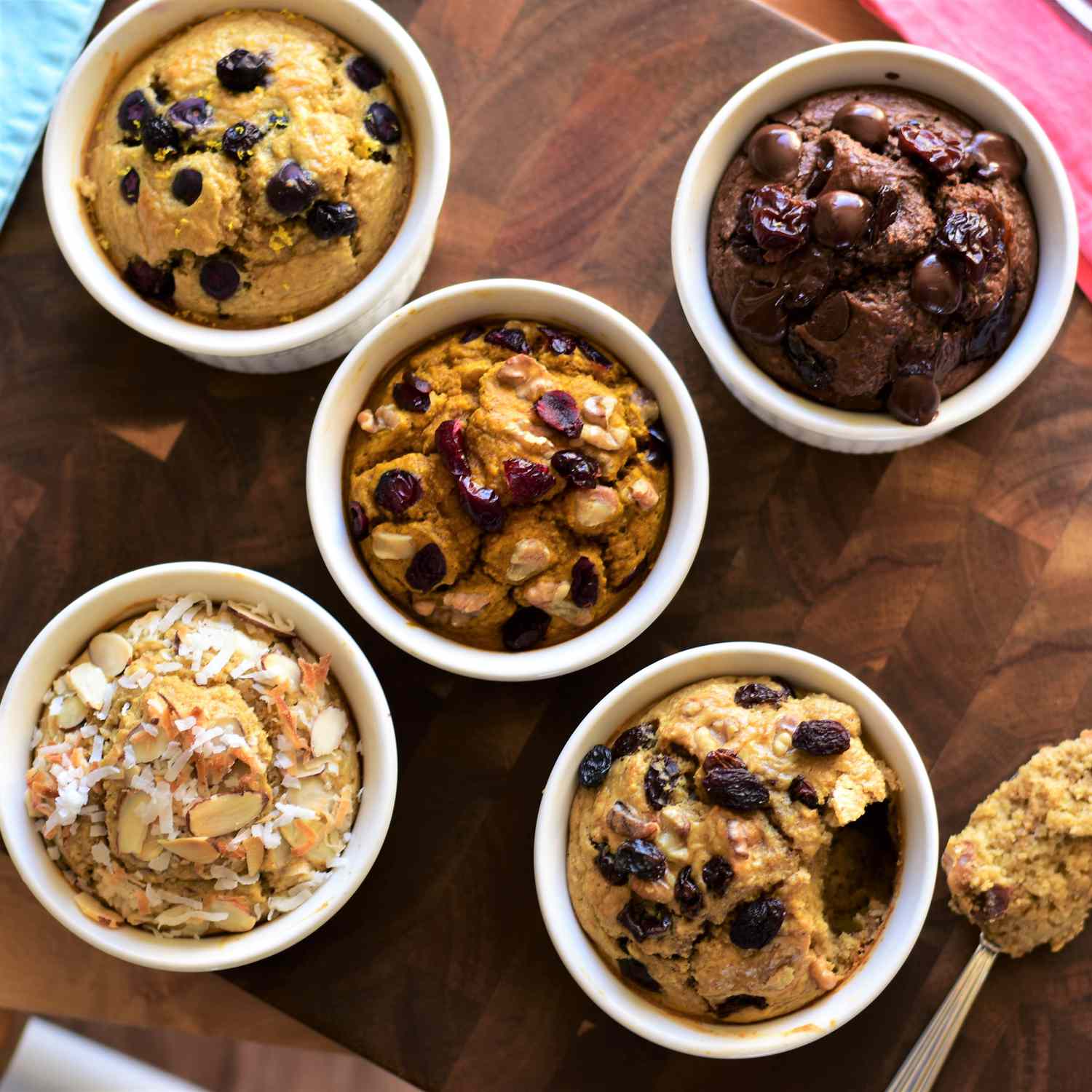 Five Varieties of Blended Baked Oats