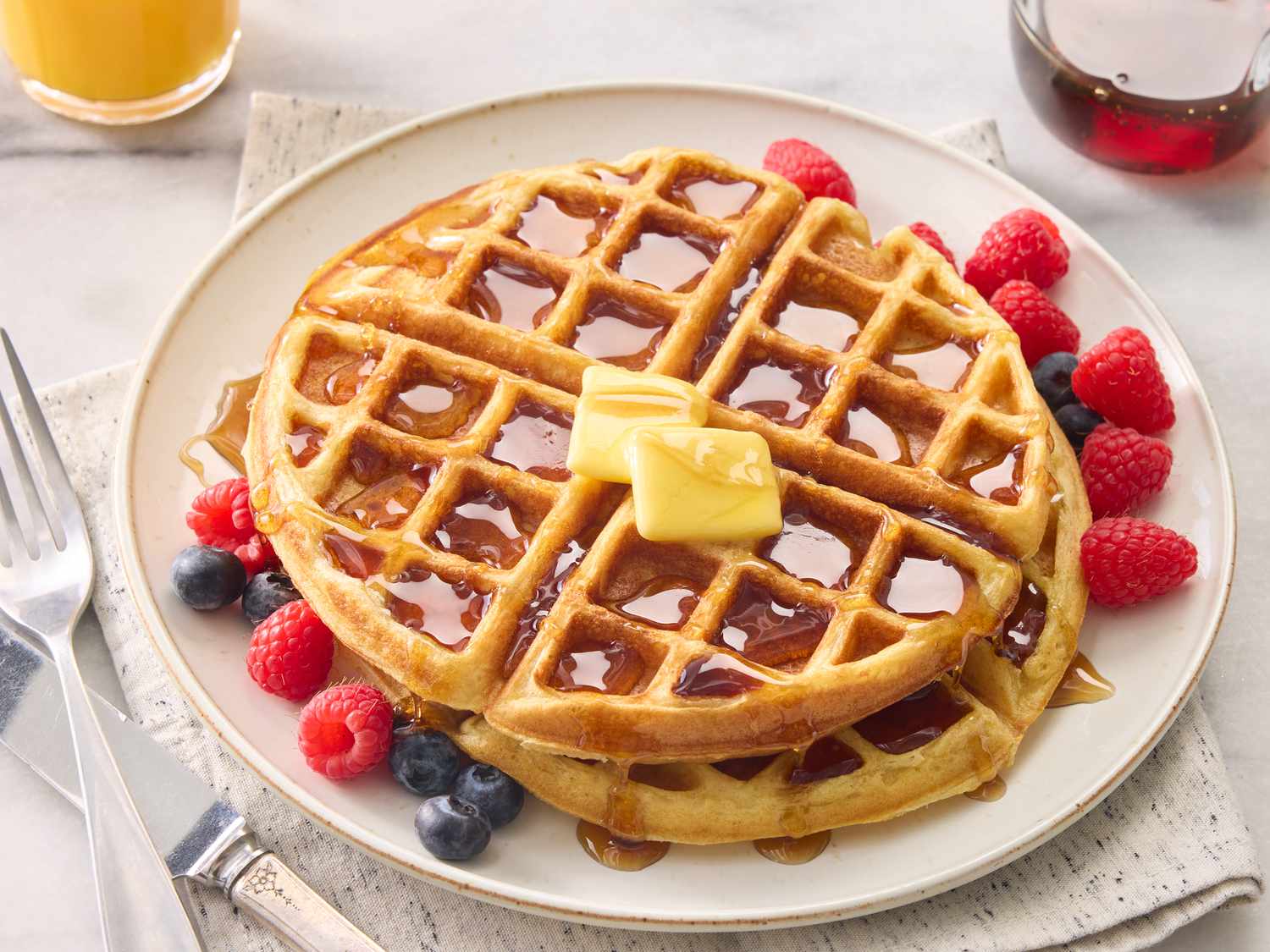 Fluffy Buttermilk Waffles
