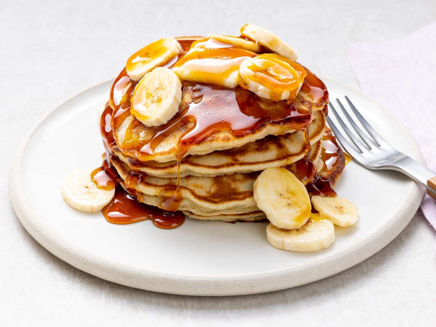Fluffy Homemade Banana Pancakes