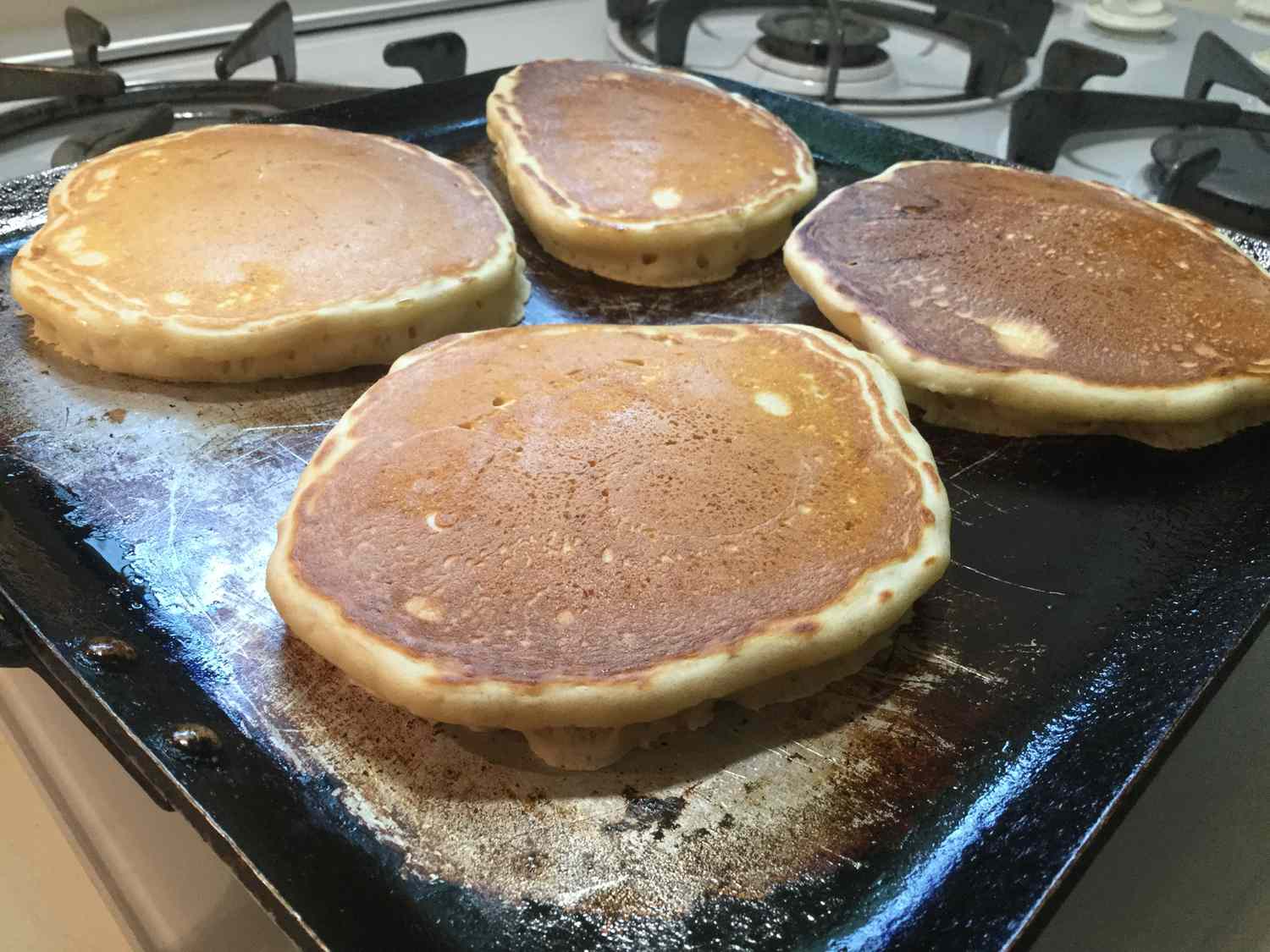 Fluffy Sourdough Pancakes
