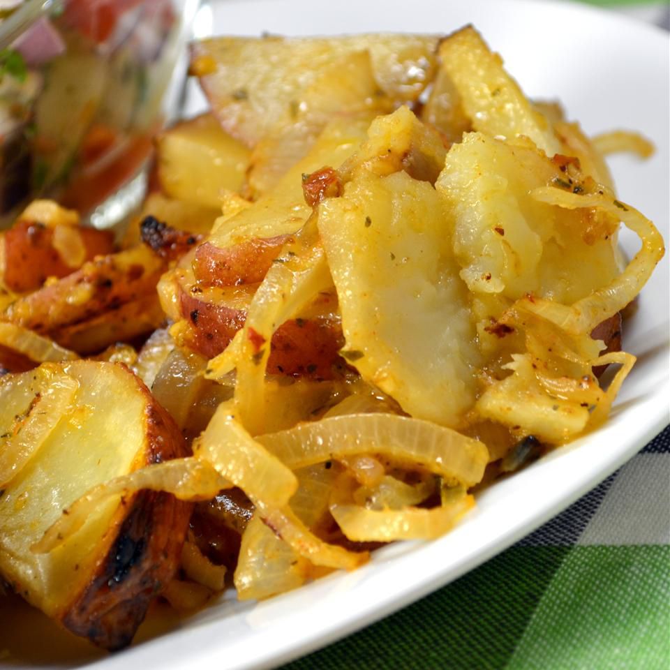 Foil-Grilled Onions and Potatoes