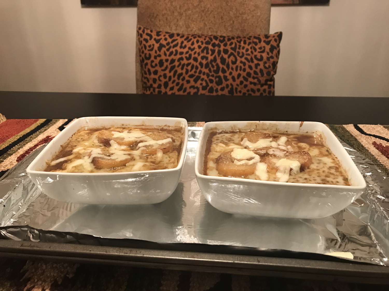 French Onion Soup with Red Wine