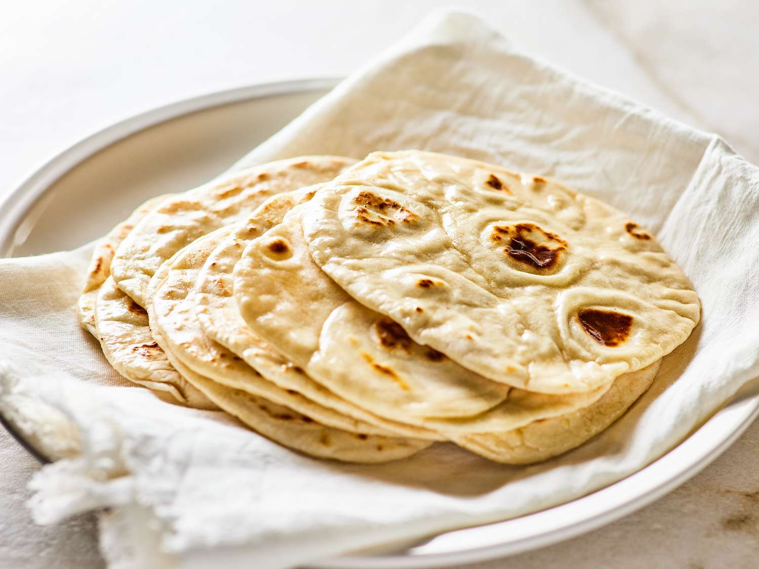 Fresh Homemade Flour Tortillas
