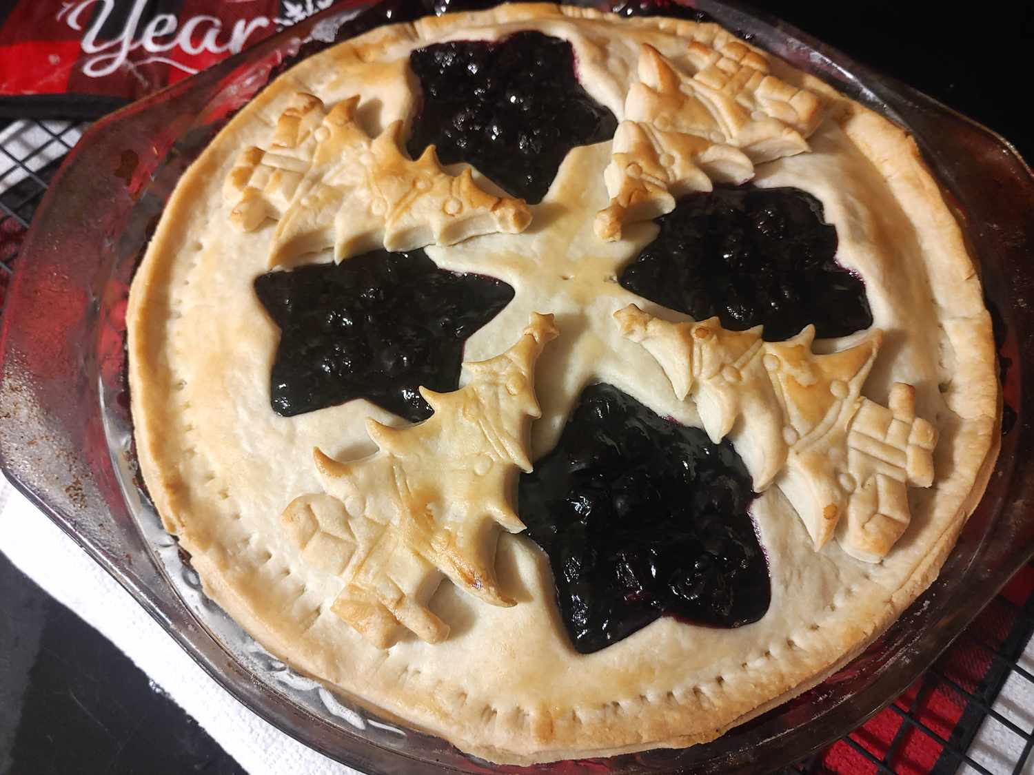 Frozen Blueberry Pie
