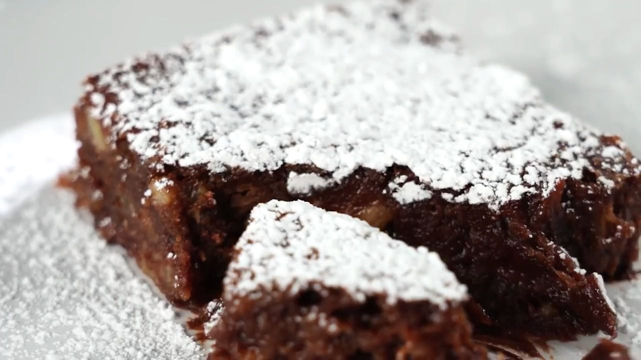 Fudgy Banana Brownies