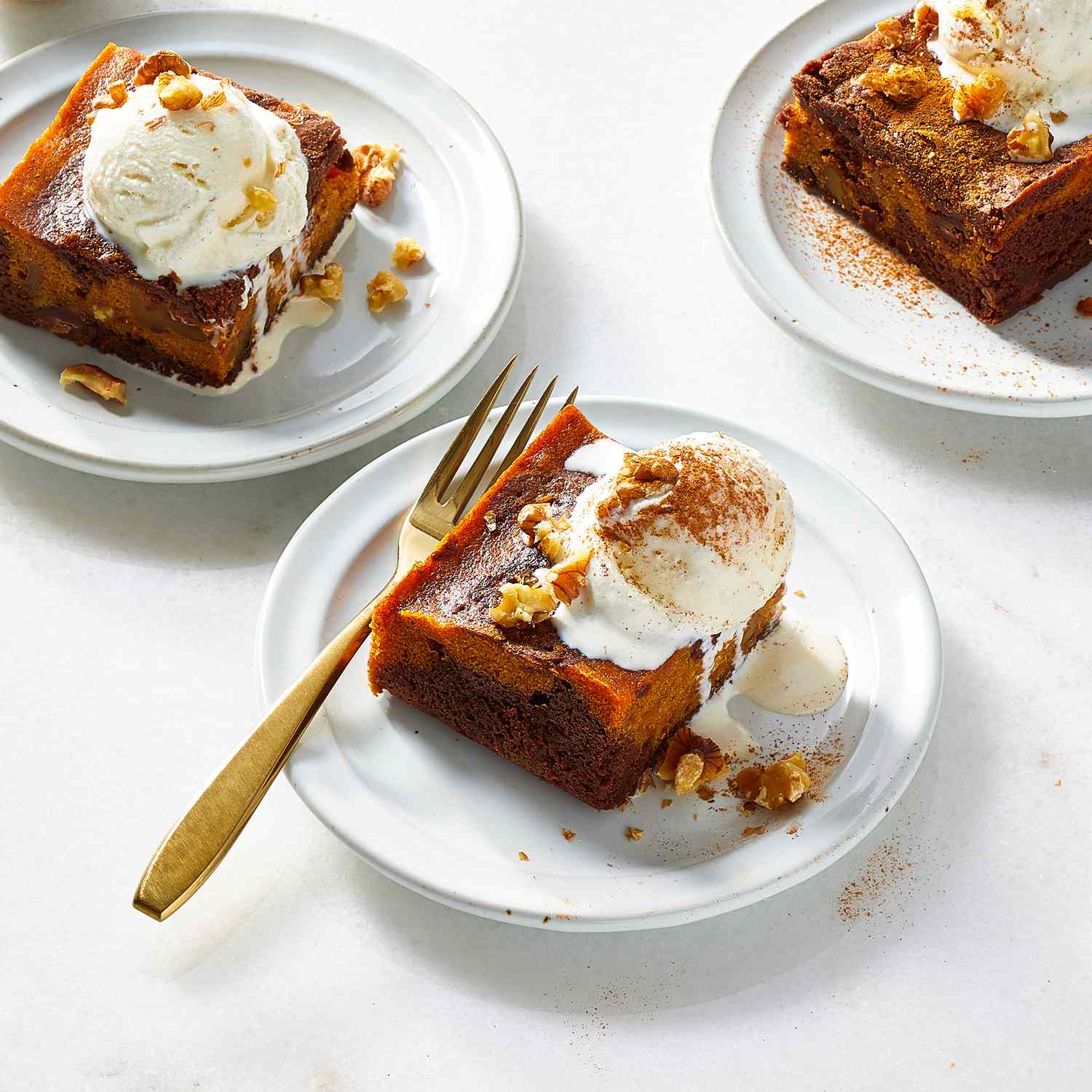 Fudgy Pumpkin Brownies