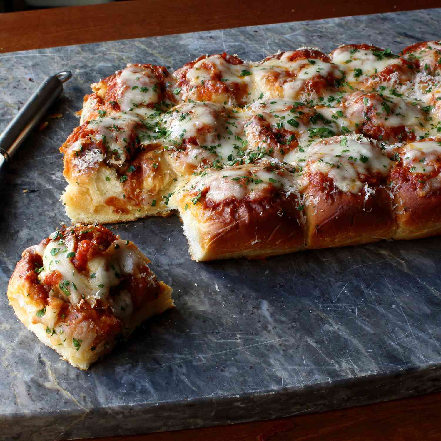 Garlic Bread Meatball Sliders