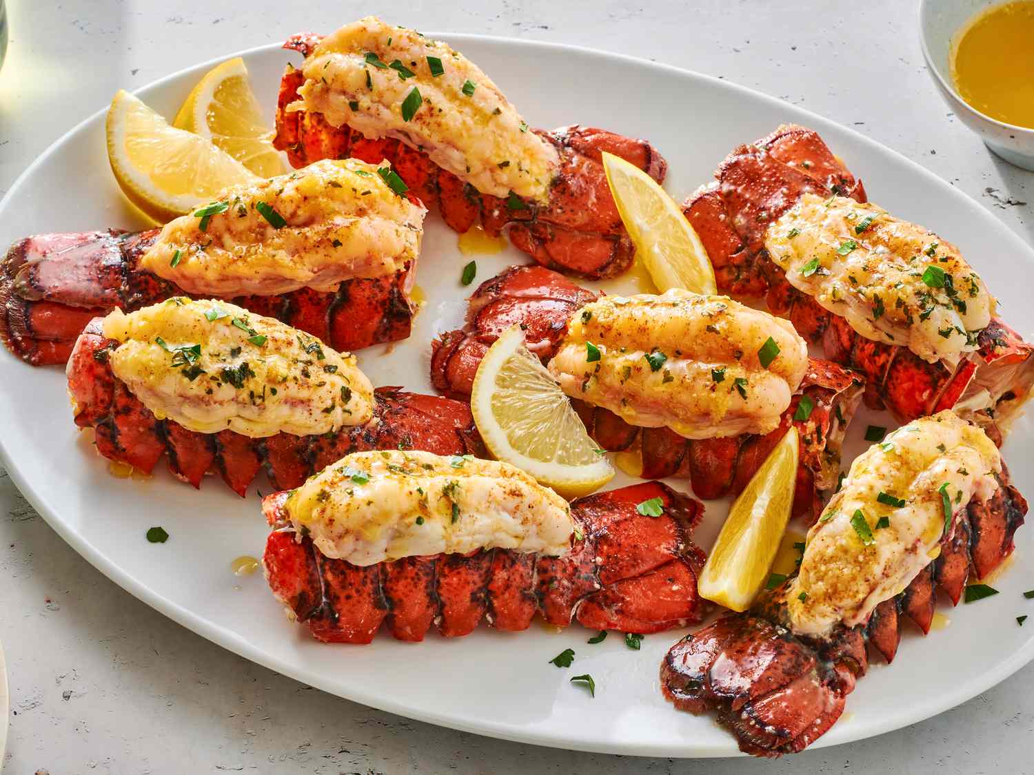 Garlic Butter Baked Lobster Tails