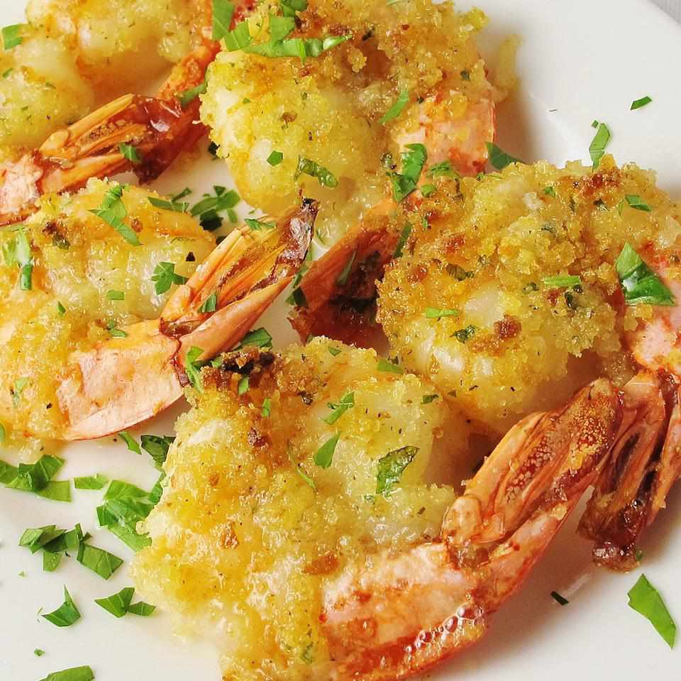 Garlic Butter Baked Shrimp Scampi