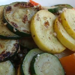 Garlic-Butter Grilled Zucchini and Squash